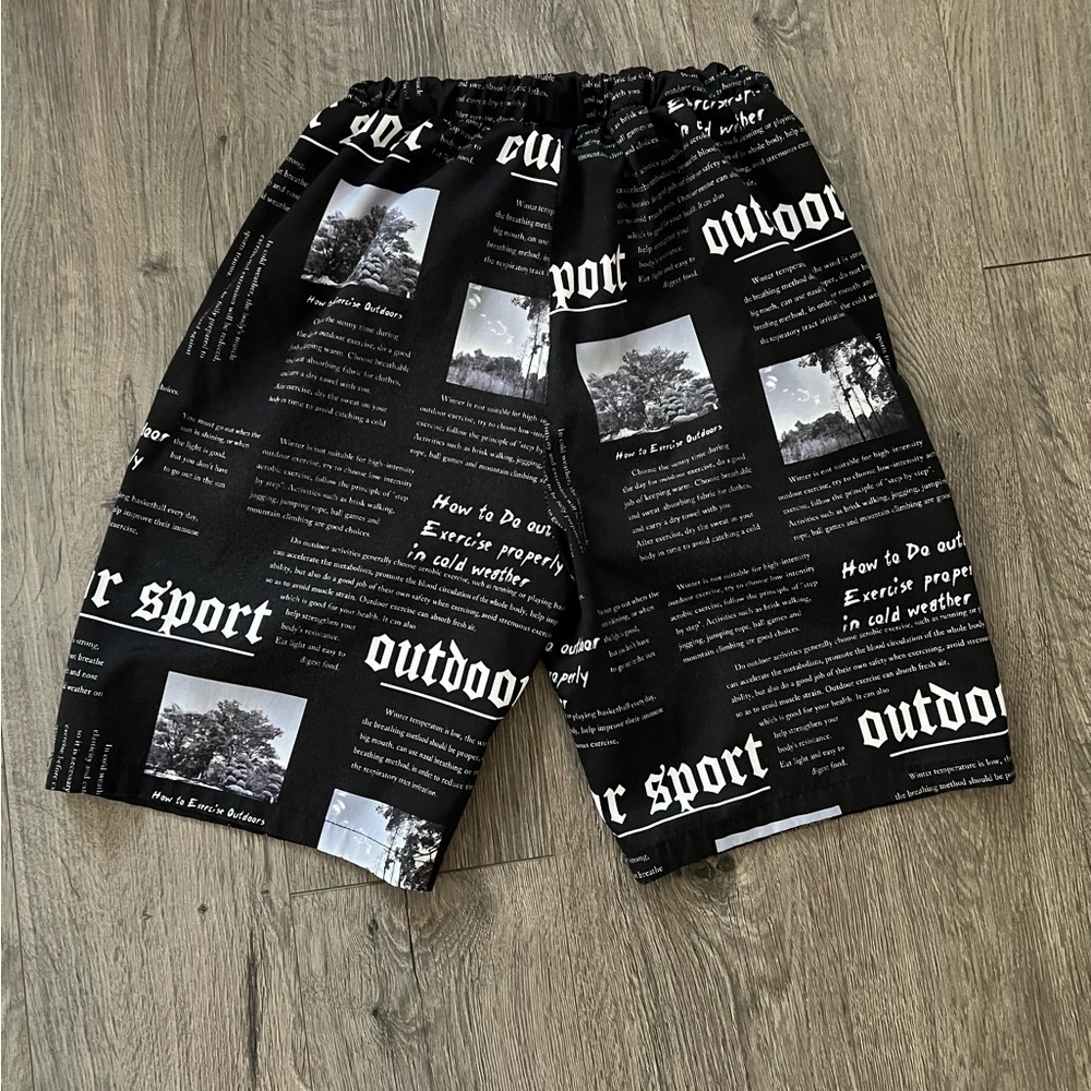 Shein Boys Graphic Outdoor Sport Print Shorts Size 11–12Y - Picture 2 of 3